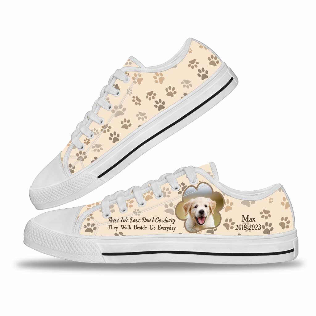 Those We Love Don't Go Away - Personalized Dog Low Top Shoes