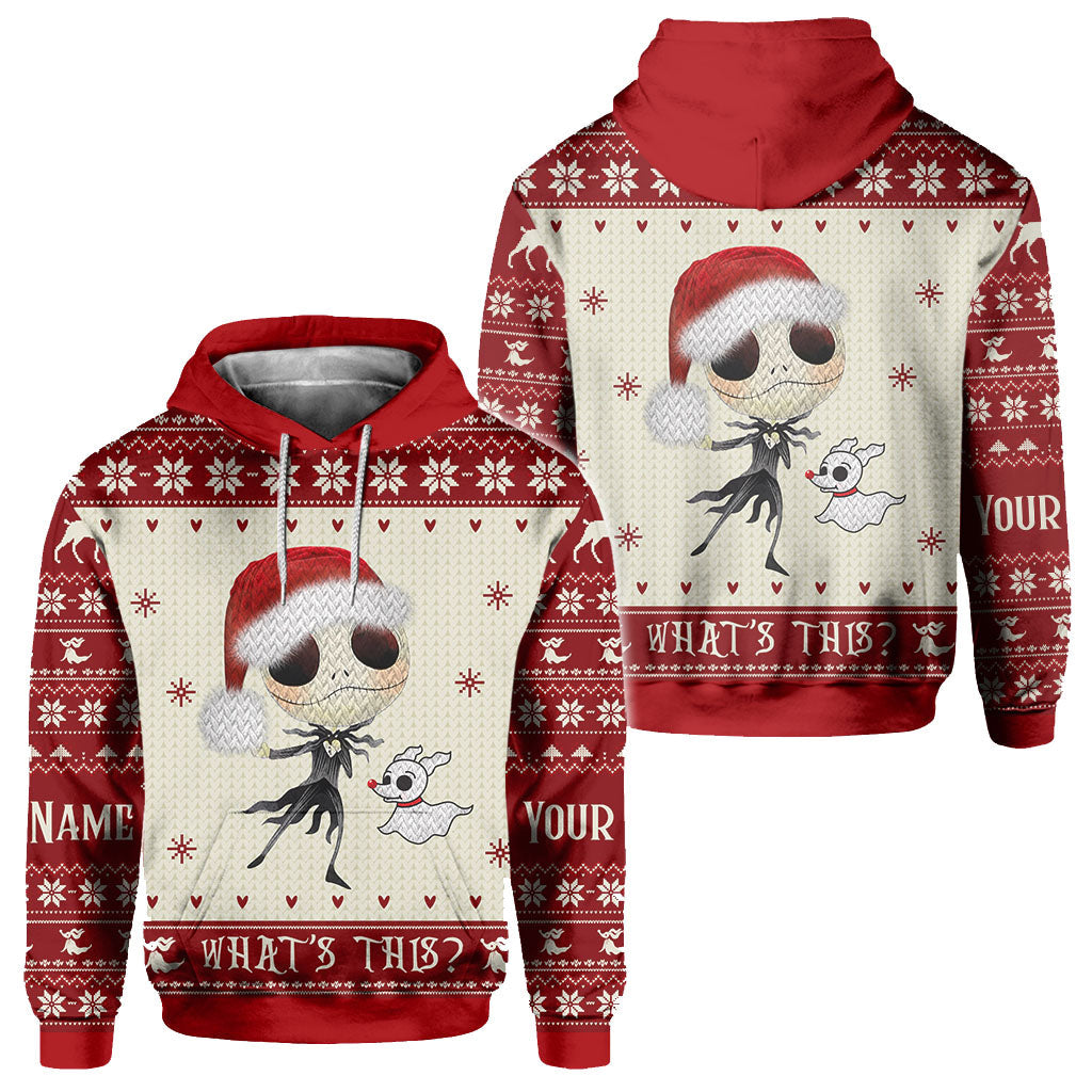 What's This - Personalized Christmas Nightmare All Over T-shirt and Hoodie