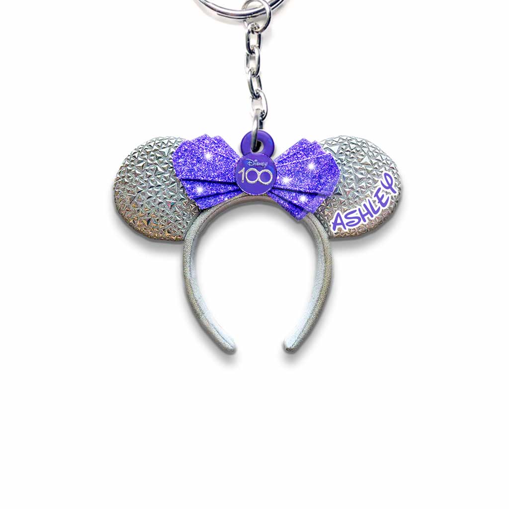 100 Years Of Wonder - Personalized Mouse Keychain (Printed On Both Sides)
