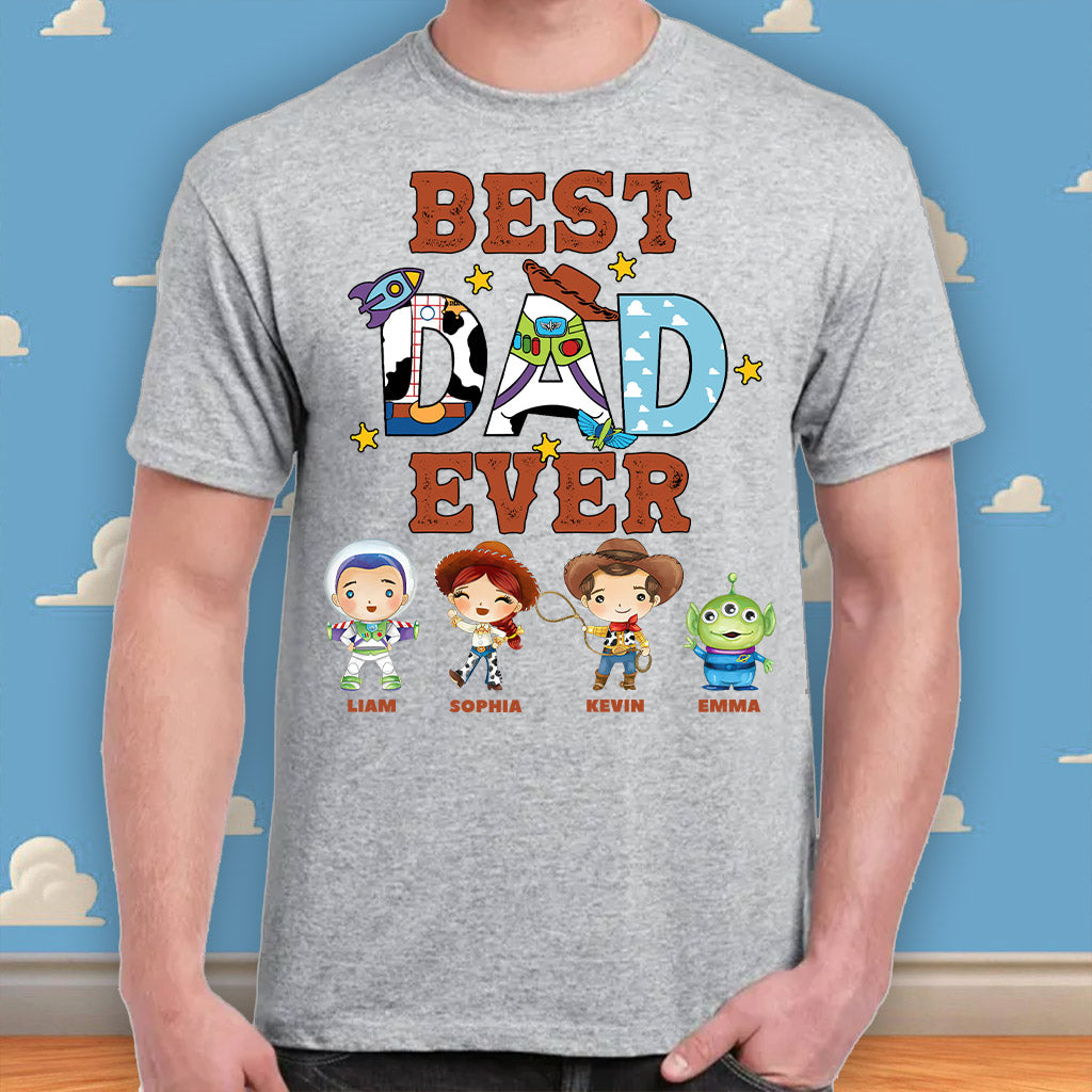 Best Dad Ever - Personalized Mouse T-shirt and Hoodie