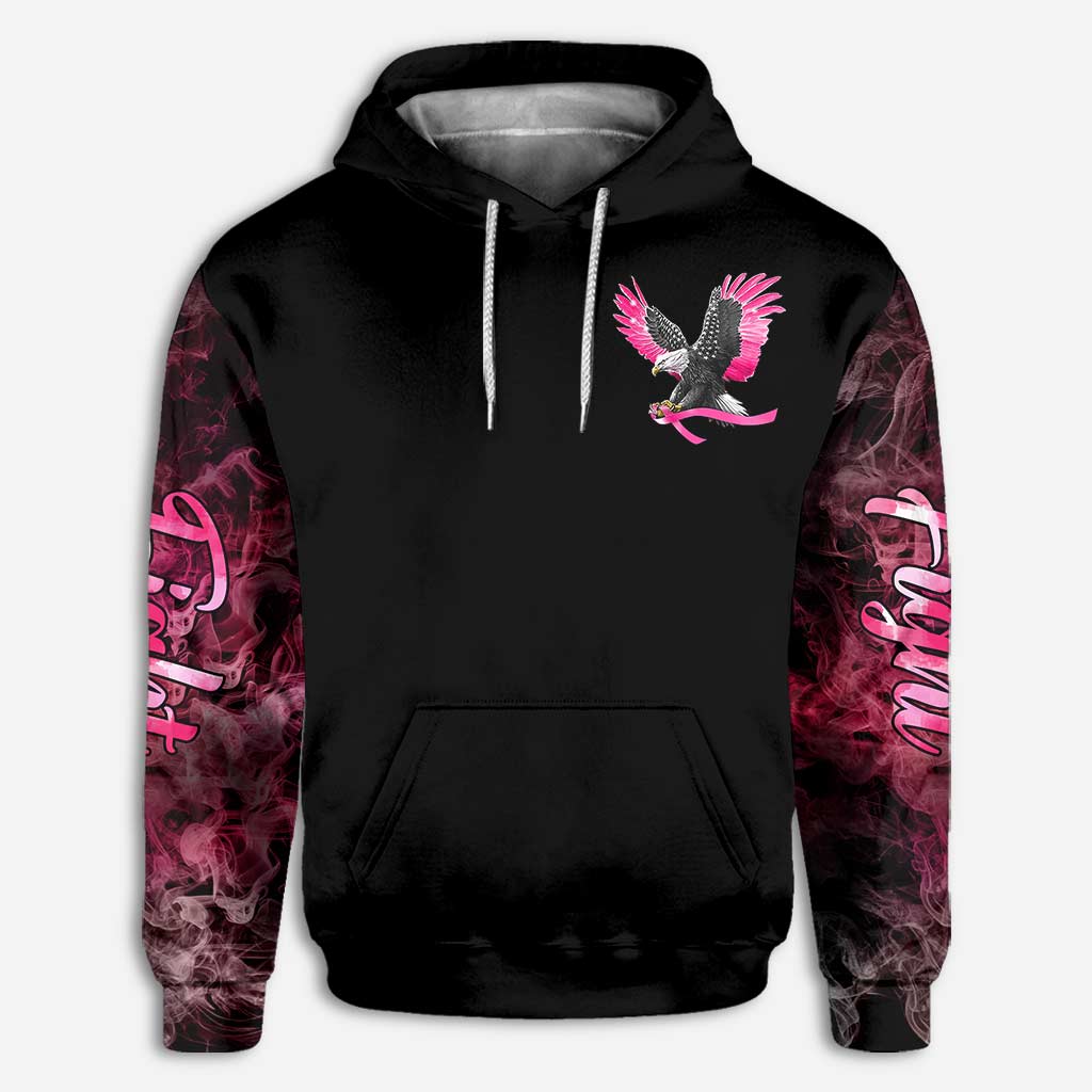Eagle Strong Breast Cancer Smoke Breast Cancer Awareness All Over T-shirt and Hoodie