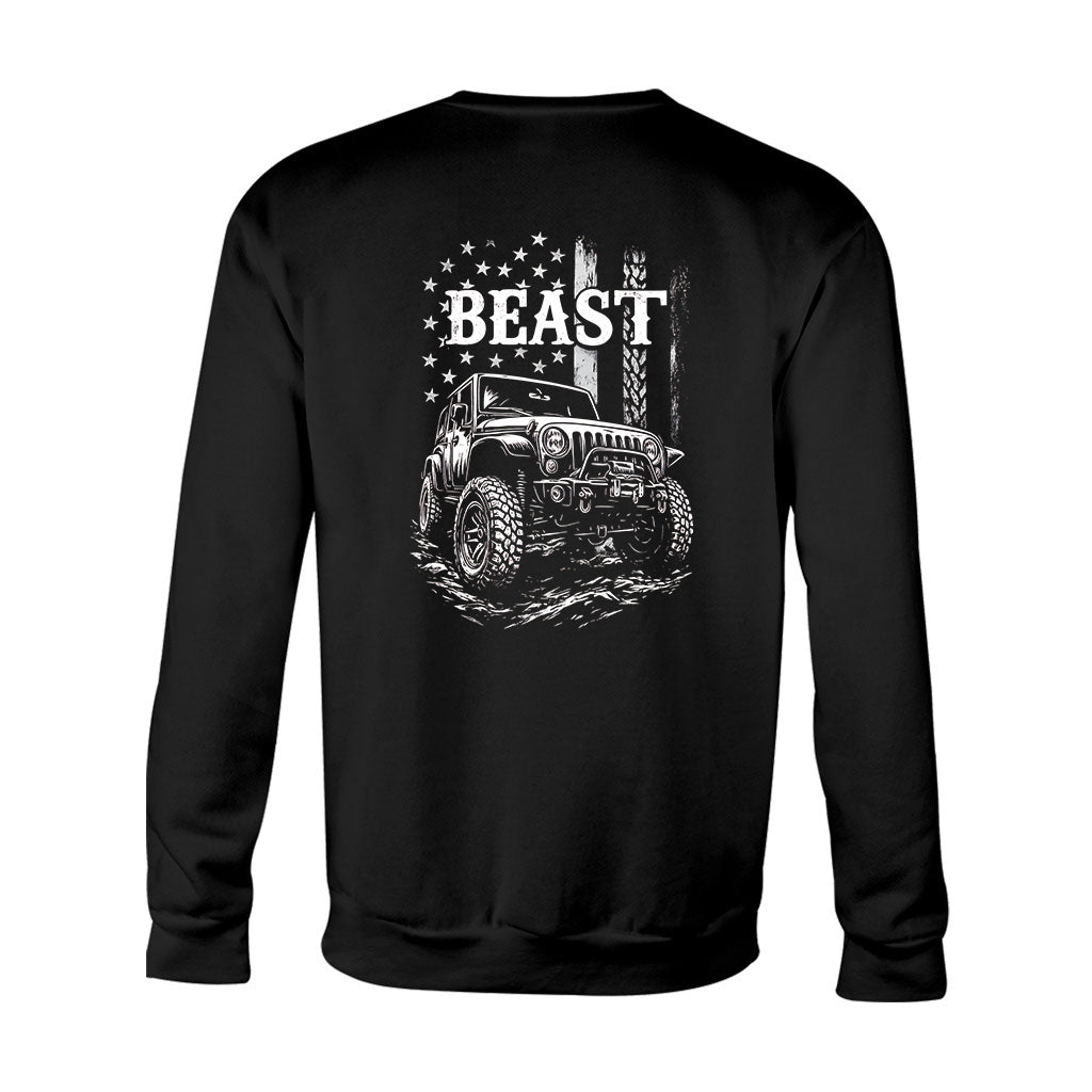 Matching Jp Beast Beauty American Flag - Personalized Couple T-shirt And Hoodie