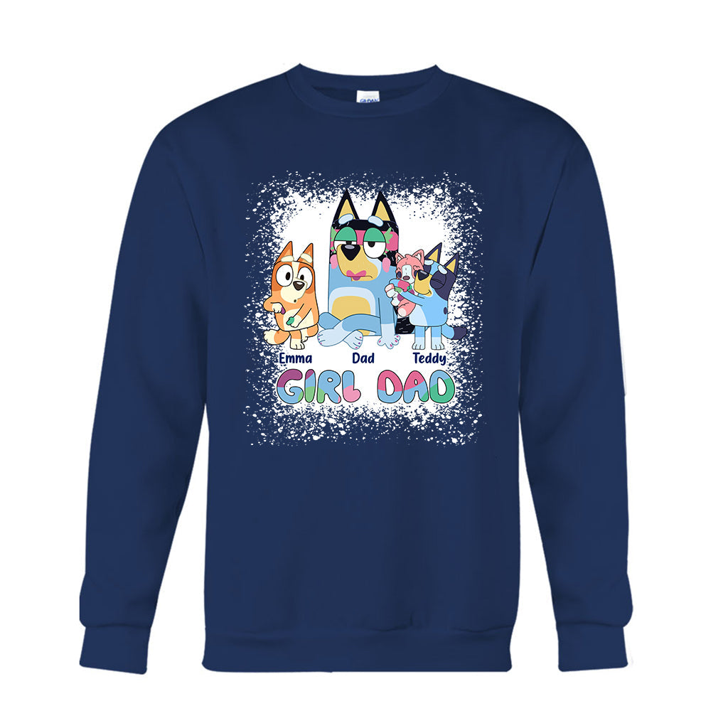 Girl Dad - Personalized Father T-shirt And Hoodie