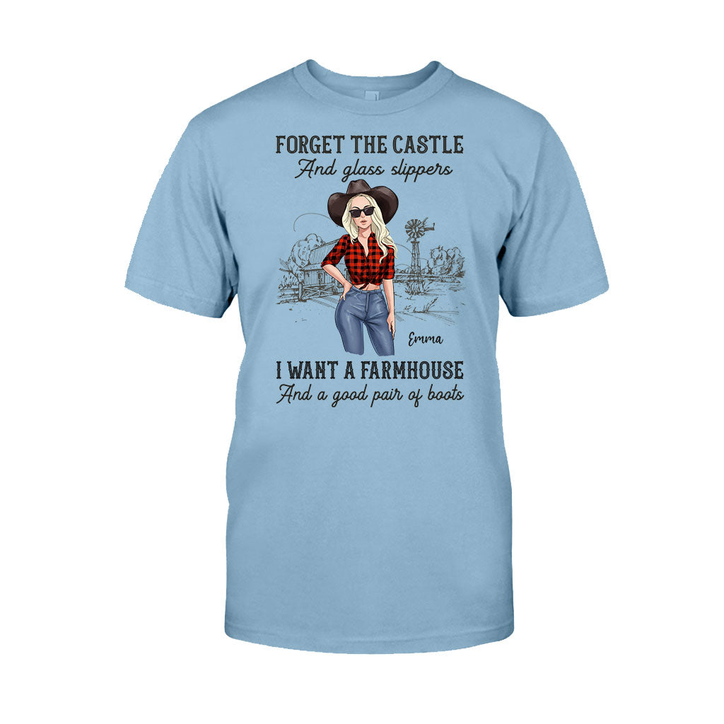 I Want A Farmhouse And A Good Pair Of Boots - Personalized Horse T-shirt and Hoodie