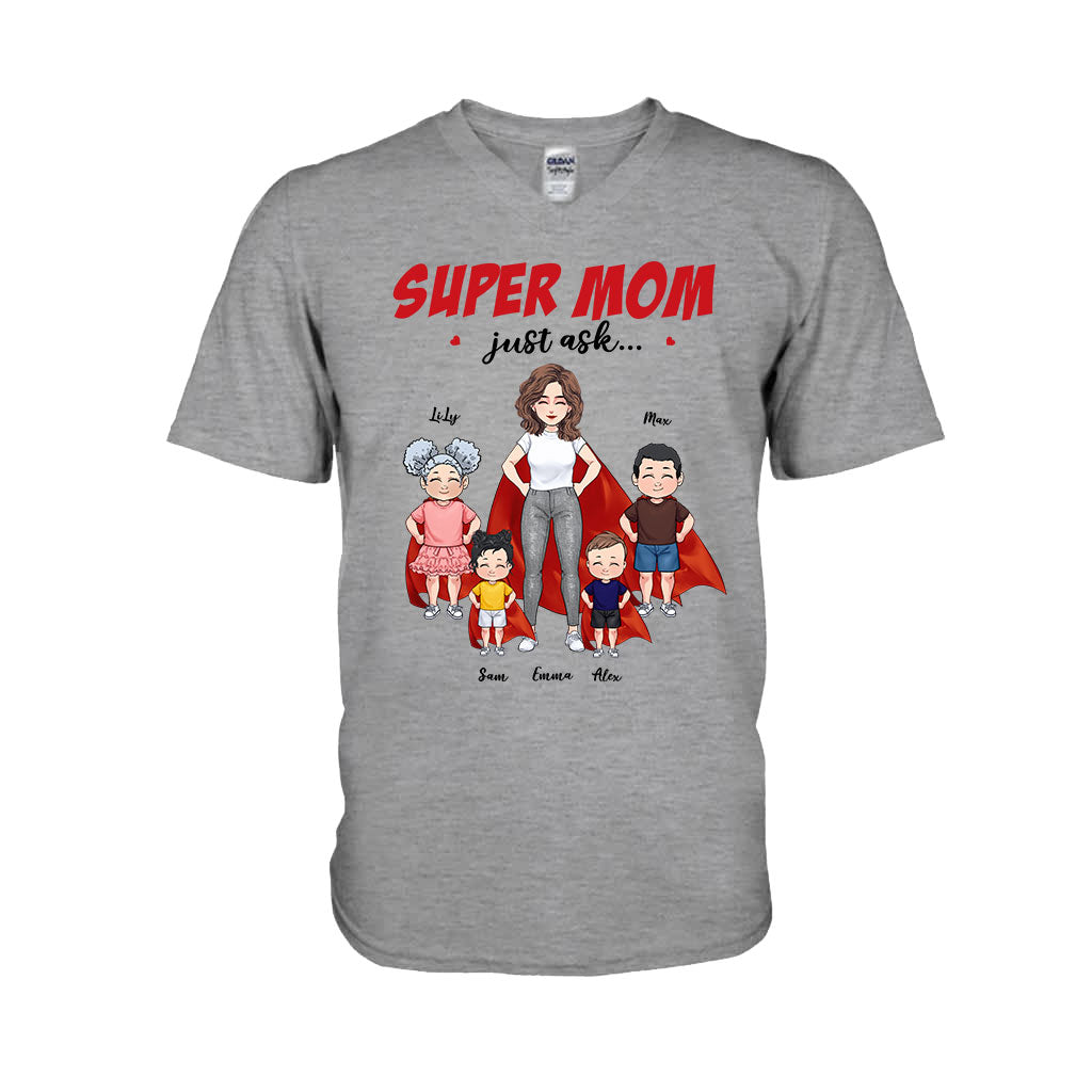 Super Mom - Gift for mom, grandma - Personalized T-shirt And Hoodie