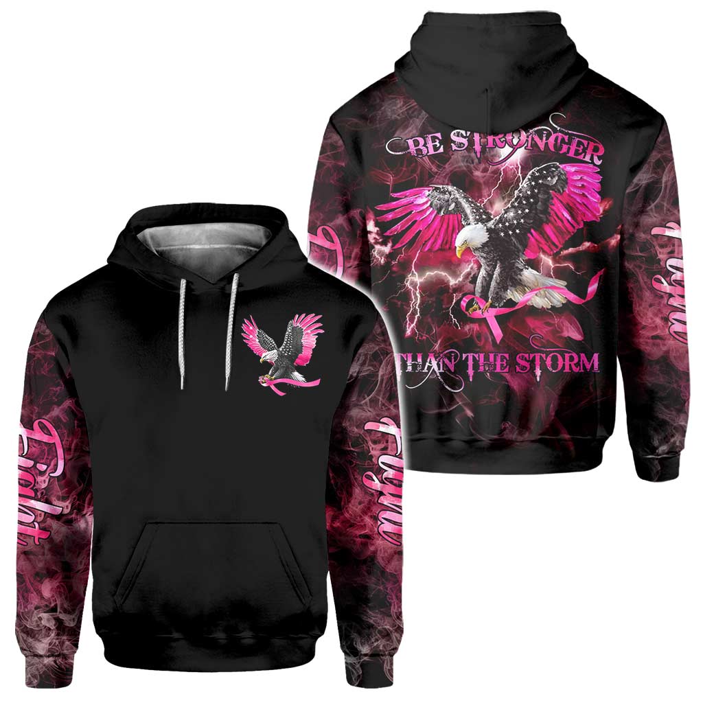 Eagle Strong Breast Cancer Smoke Breast Cancer Awareness All Over T-shirt and Hoodie