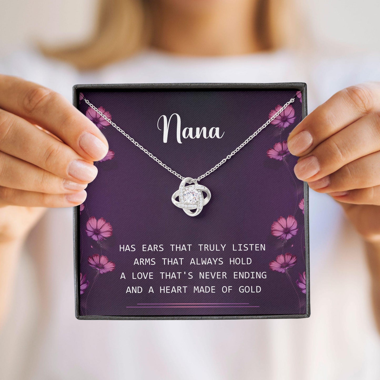 Nana Gifts For Grandma - Grandma Love Knot Necklace 0921