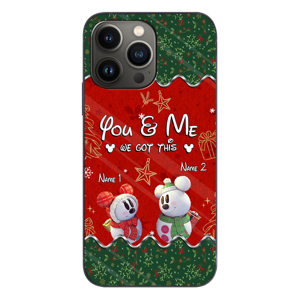 You & Me - Personalized Christmas Mouse Phone Case