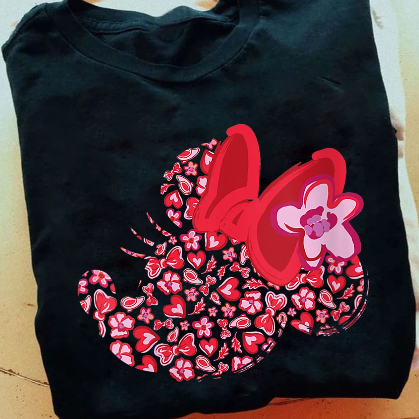 Mouse Heart Flowers Mouse T-shirt and Hoodie 0823