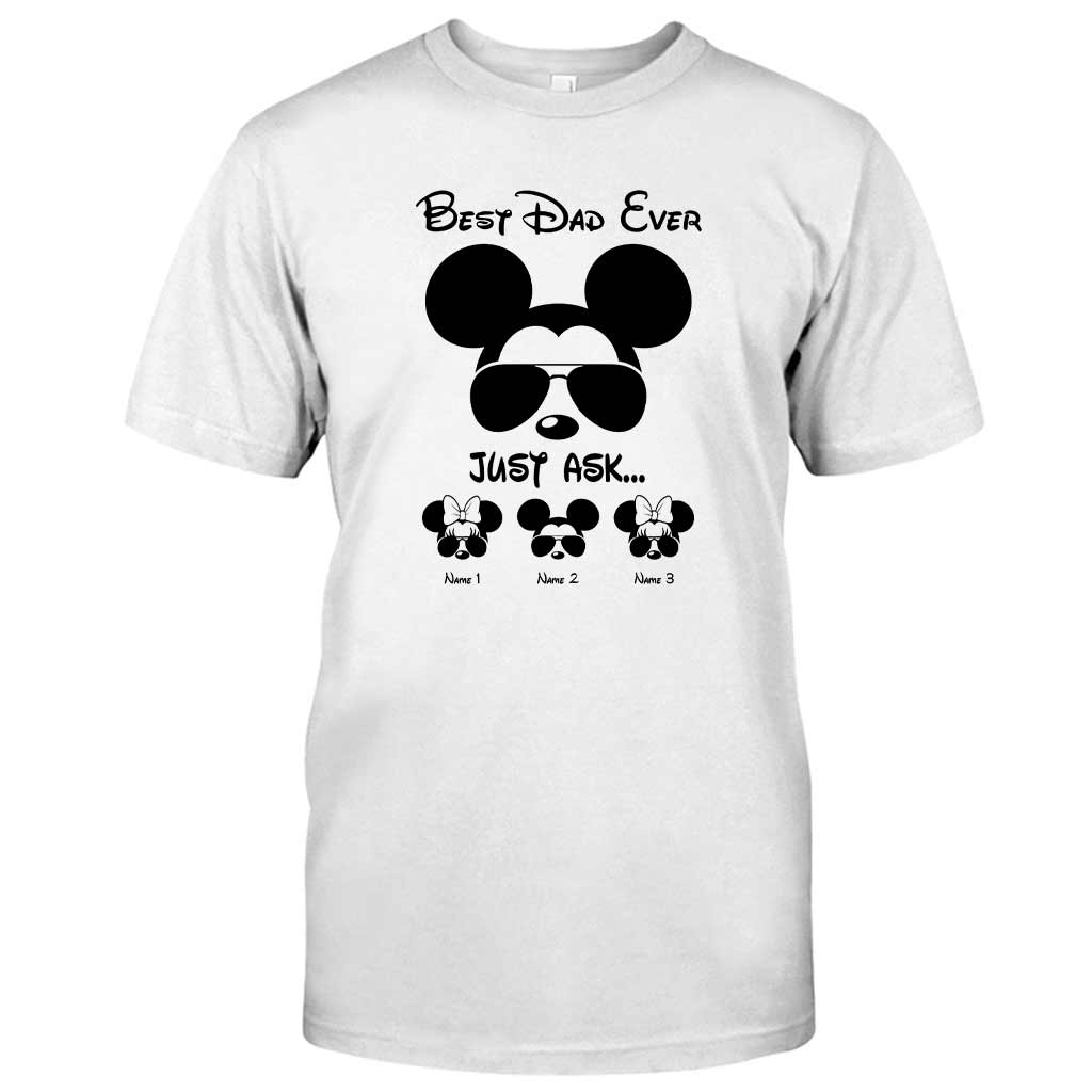 Best Dad Ever - Personalized Father's Day Mouse T-shirt and Hoodie