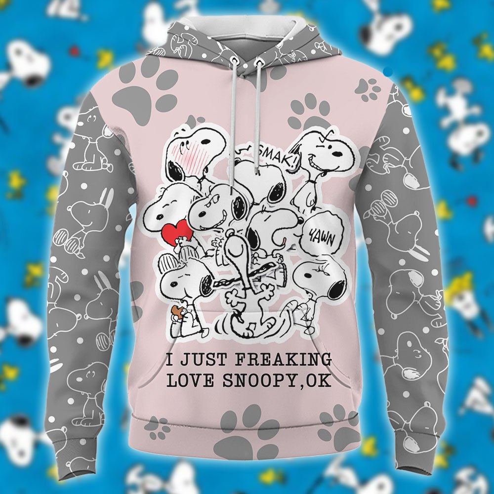 I Just Freaking Love Dog All Over Shirt 0823