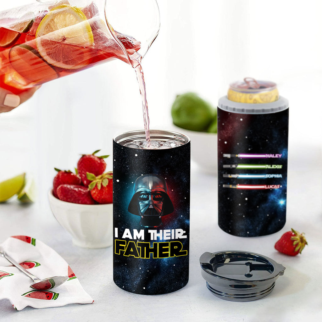 I Am Their Father - Personalized The Force Can Cooler