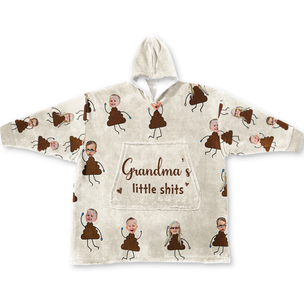 Grandma's Little Cuties - Personalized Mother's Day Grandma Blanket Hoodie