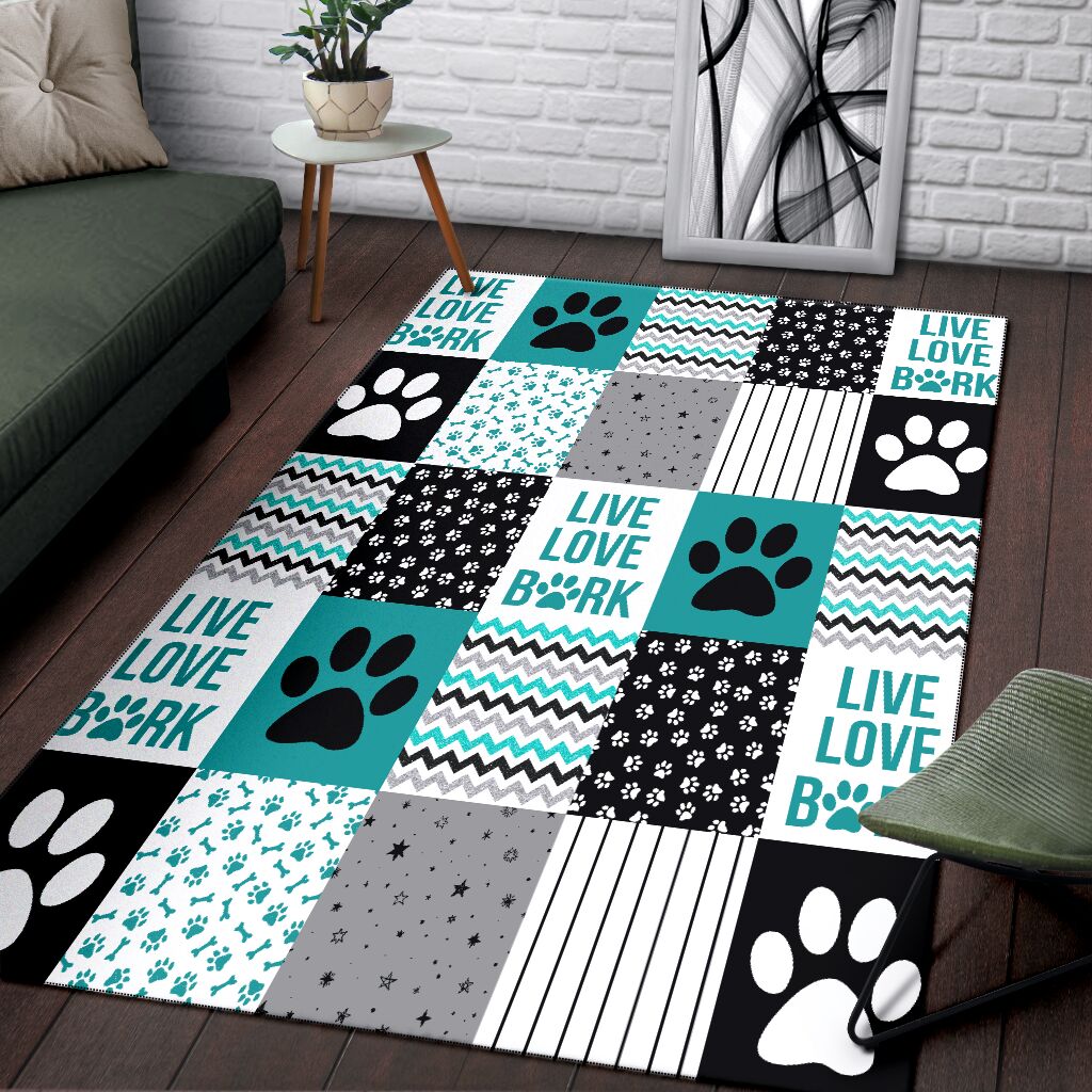 Live Love Bark Dog Rug 0622