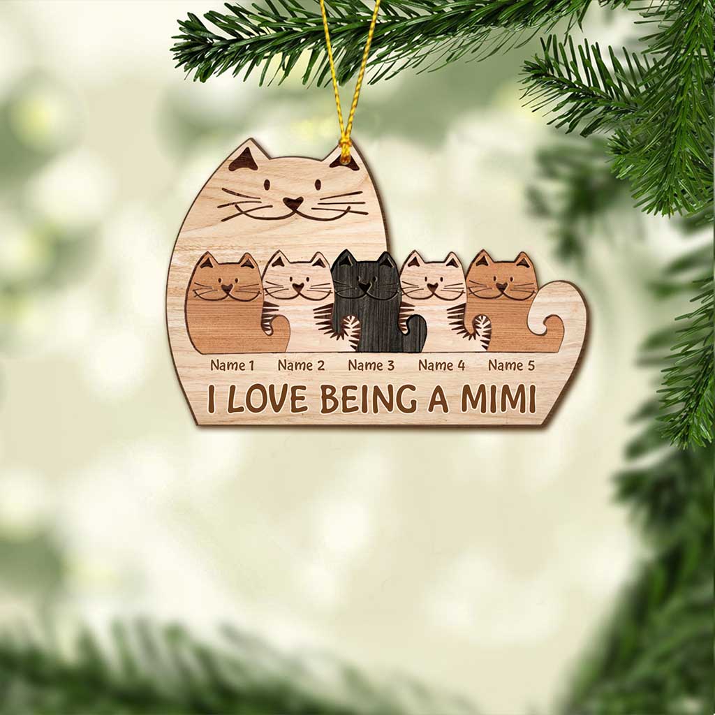 Best Grandma Ever - Personalized Christmas Grandma Ornament (Printed On Both Sides)