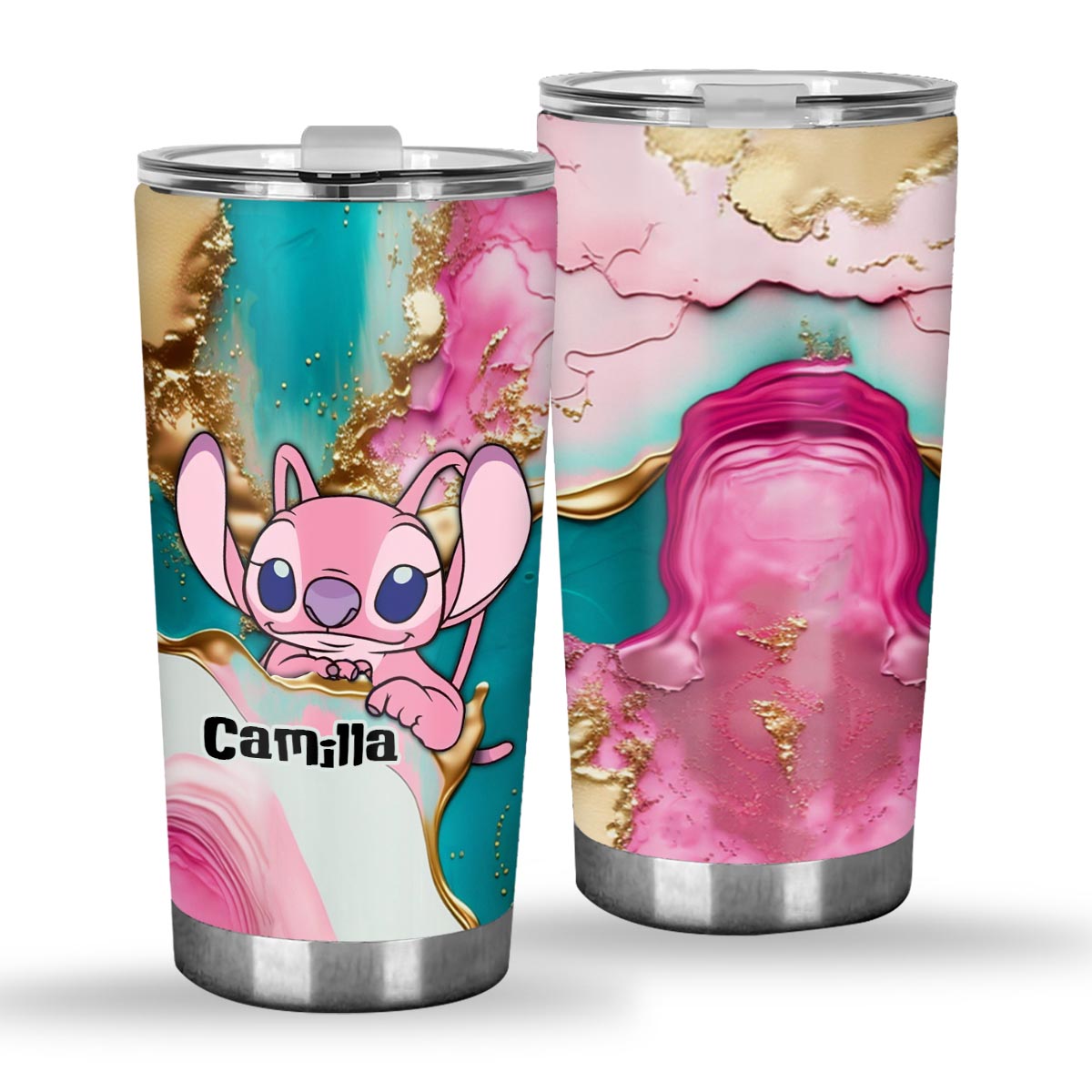 A Touch Of Pink - Personalized Ohana Tumbler