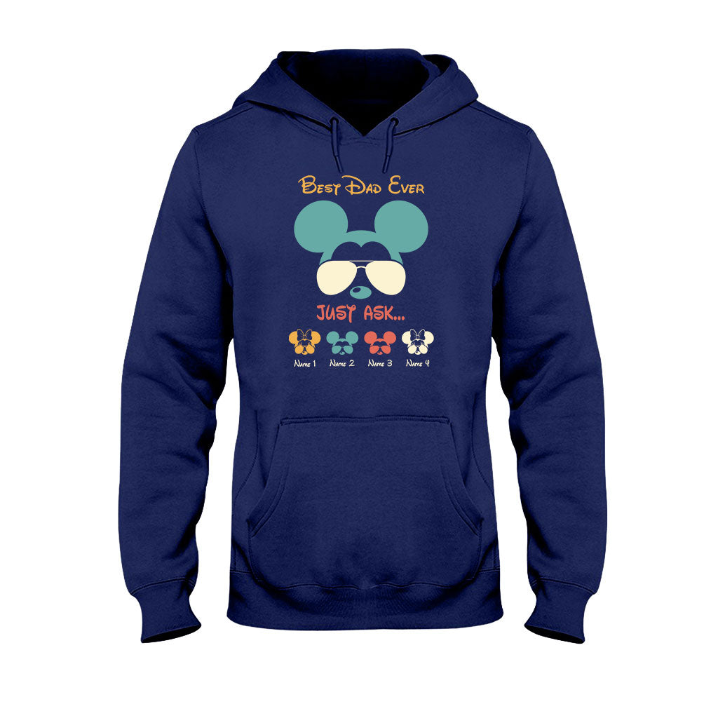 Best Dad Ever - Personalized Father's Day Mouse T-shirt and Hoodie