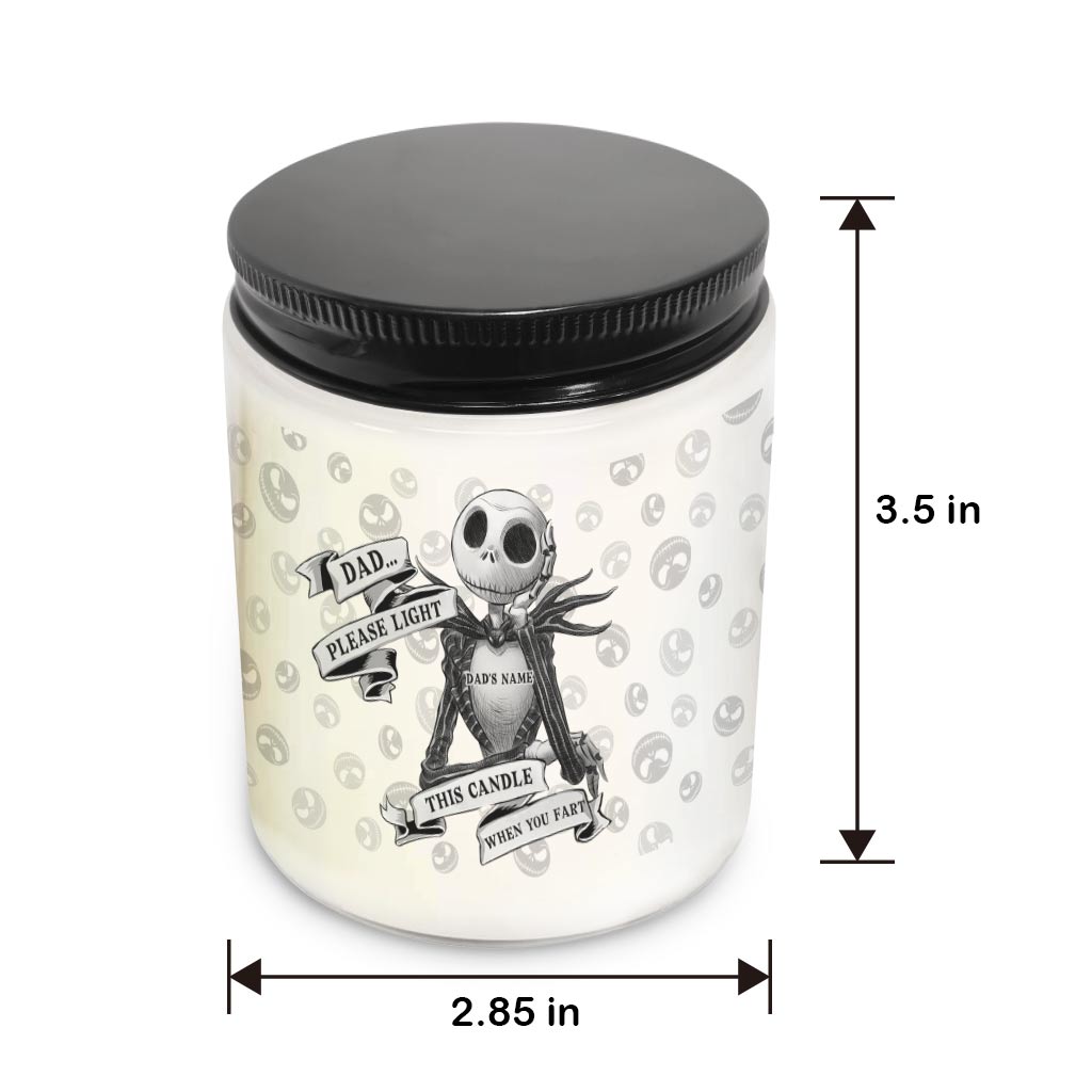 Dad Please - Personalized Nightmare Candle