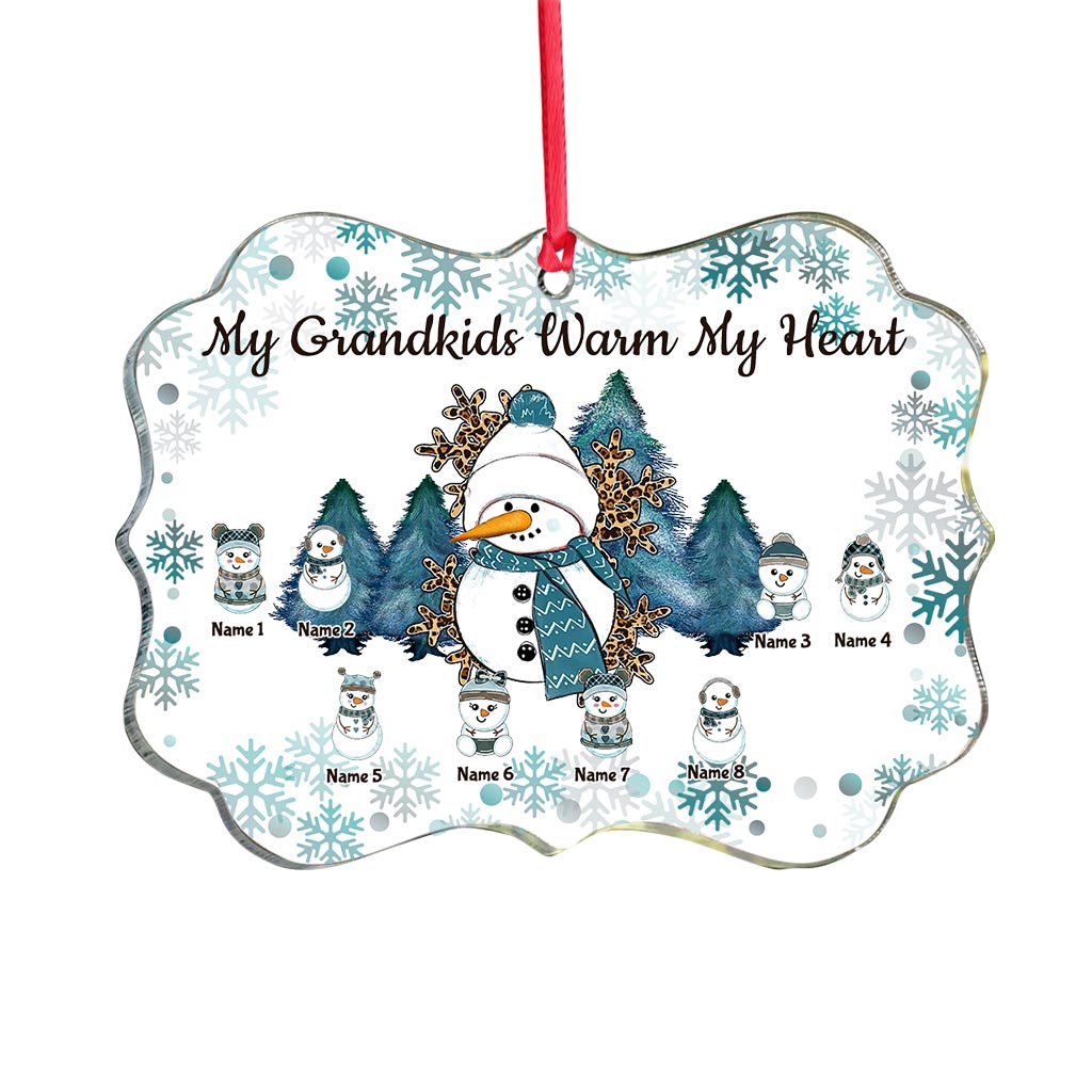 Grandma - Personalized Christmas Grandma Transparent Ornament
