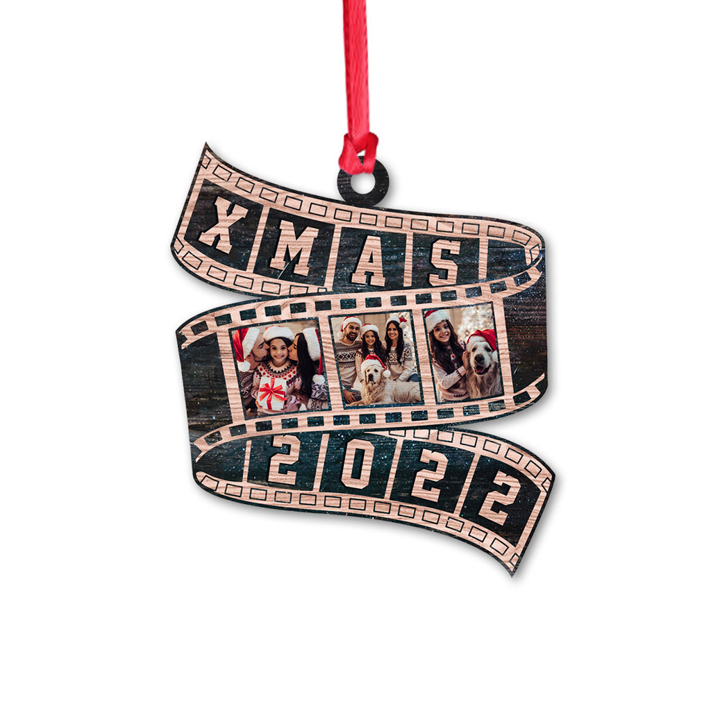Family Film Roll Christmas 2022 - Personalized Christmas Family Ornament (Printed On Both Sides)