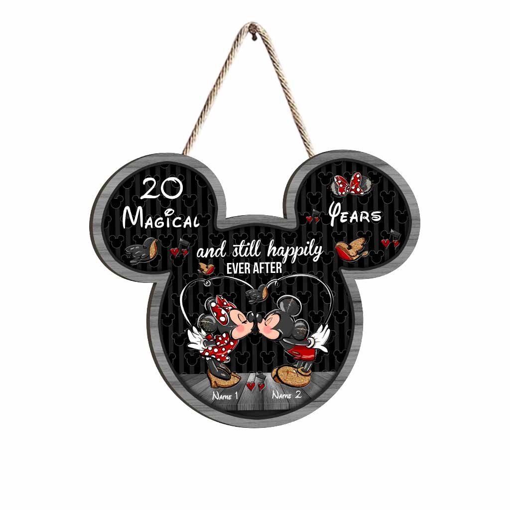Still Happily Ever After - Personalized Mouse Wood Sign