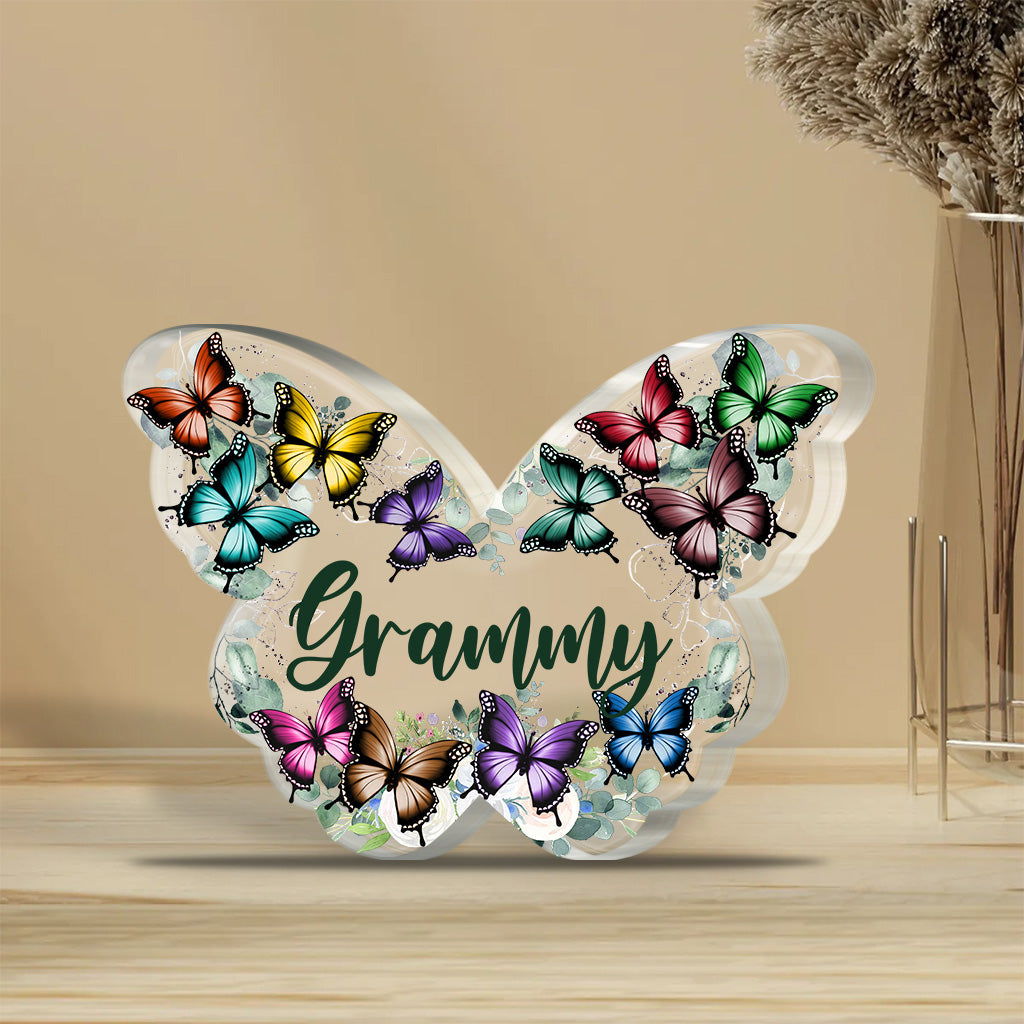 Grandma - Personalized Mother's Day Grandma Custom Shaped Acrylic Plaque