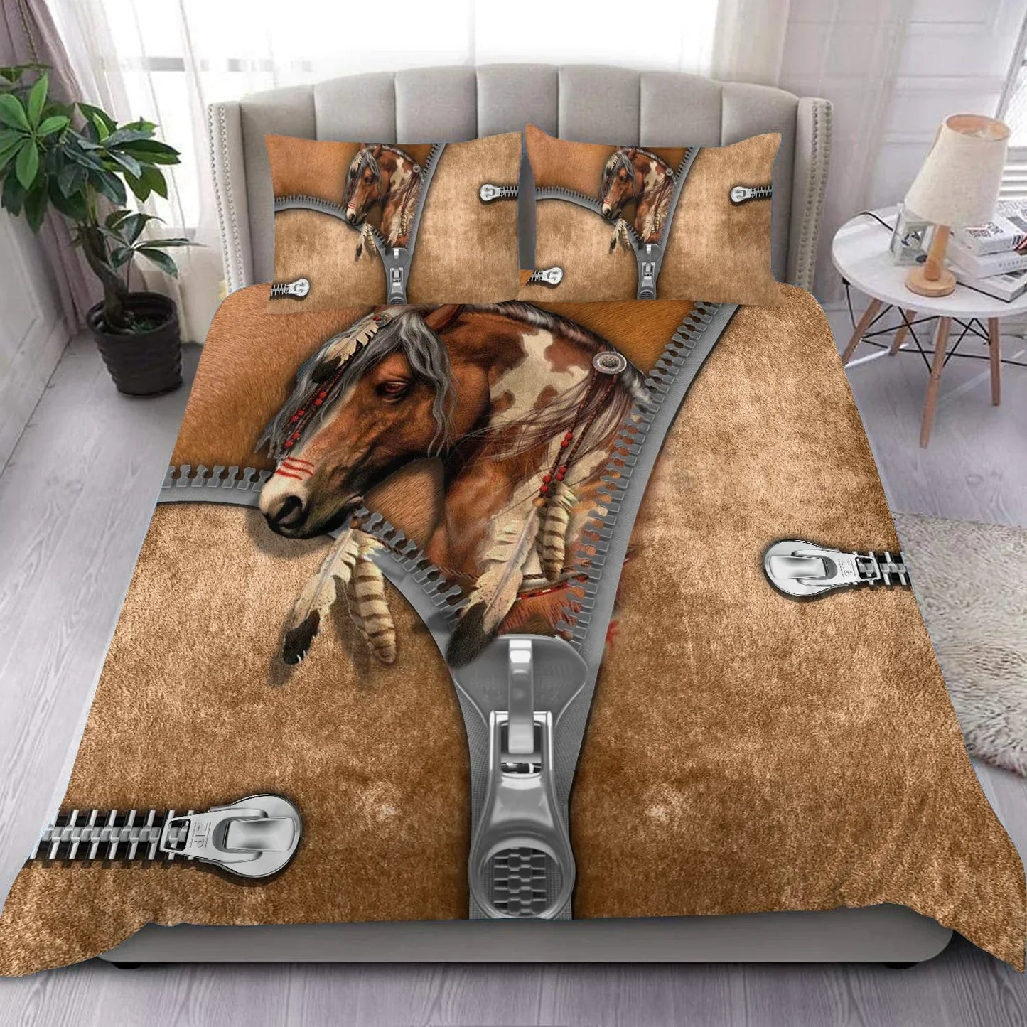 Native Horses Horse Bedding Set 0523