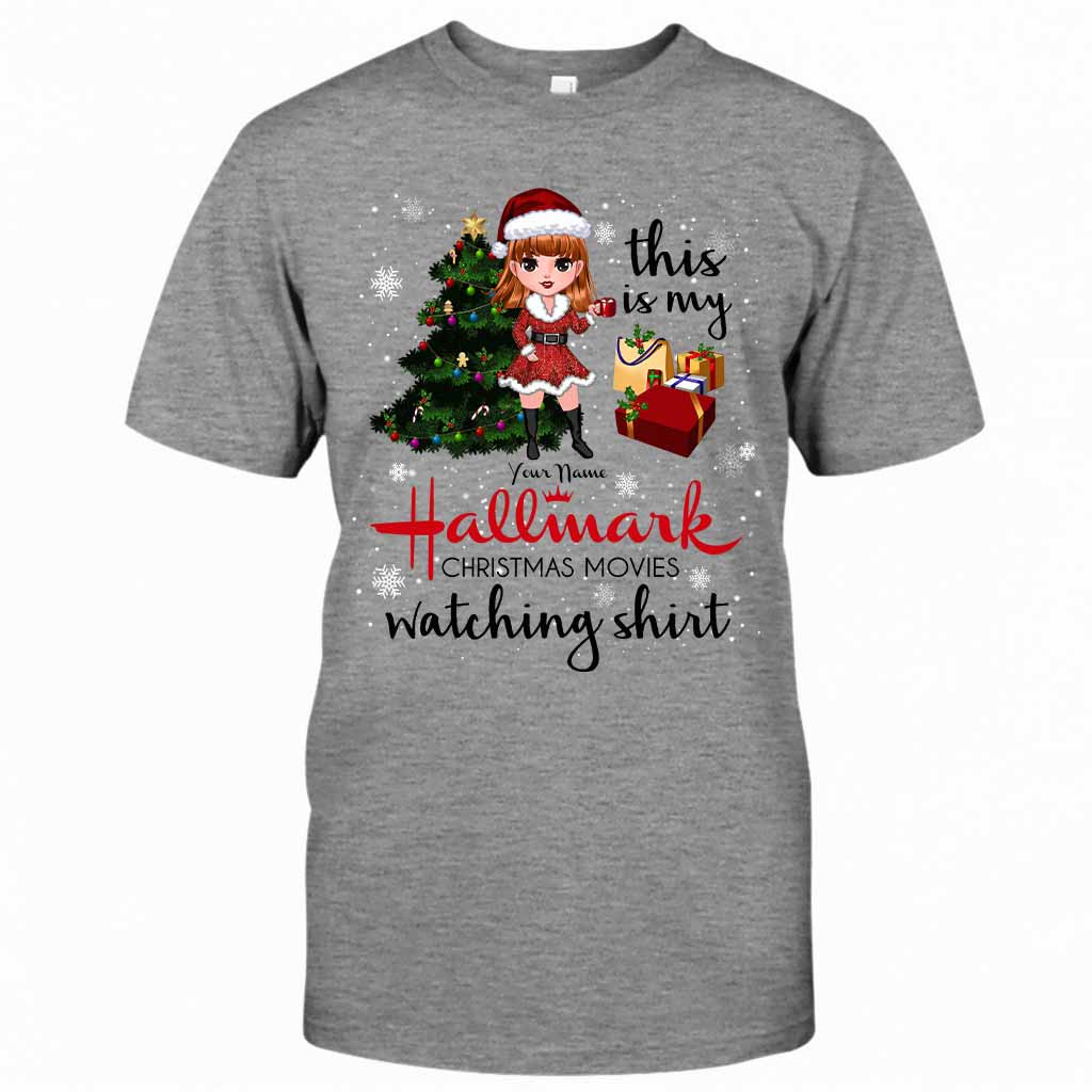 This Is My Hallmark Christmas Movies Watching - Personalized Christmas T-shirt and Hoodie