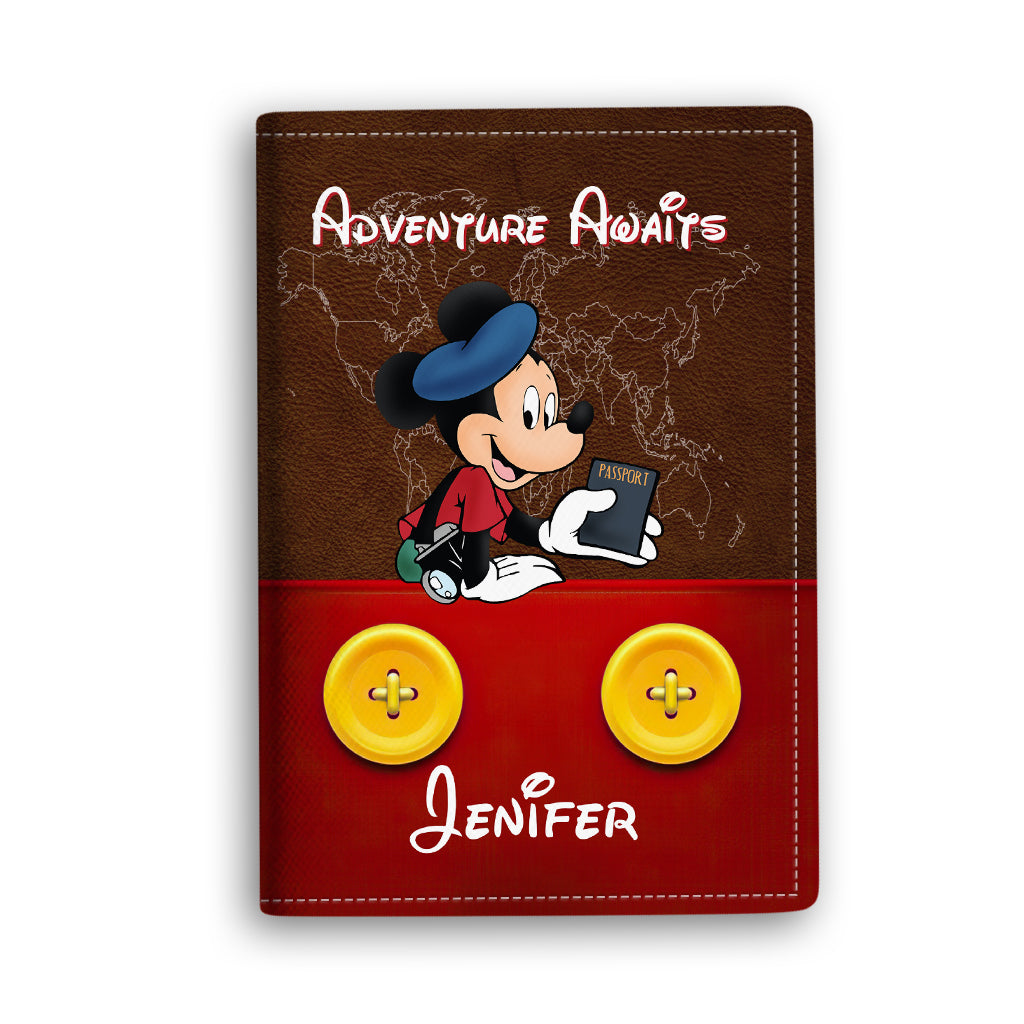 Adventure Awaits - Personalized Mouse Passport Holder