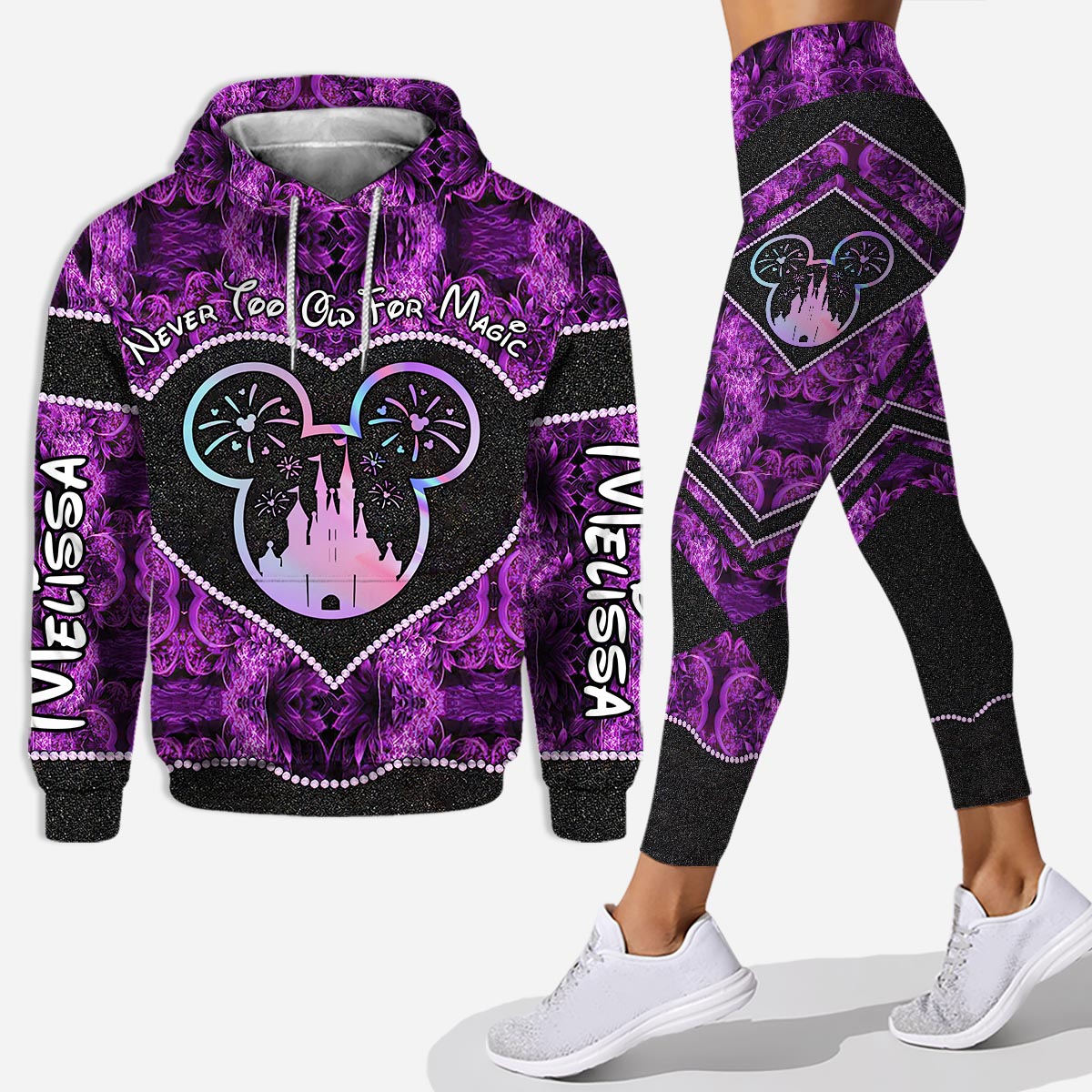Travel Set - Personalized Mother's Day Mouse Hoodie and Leggings