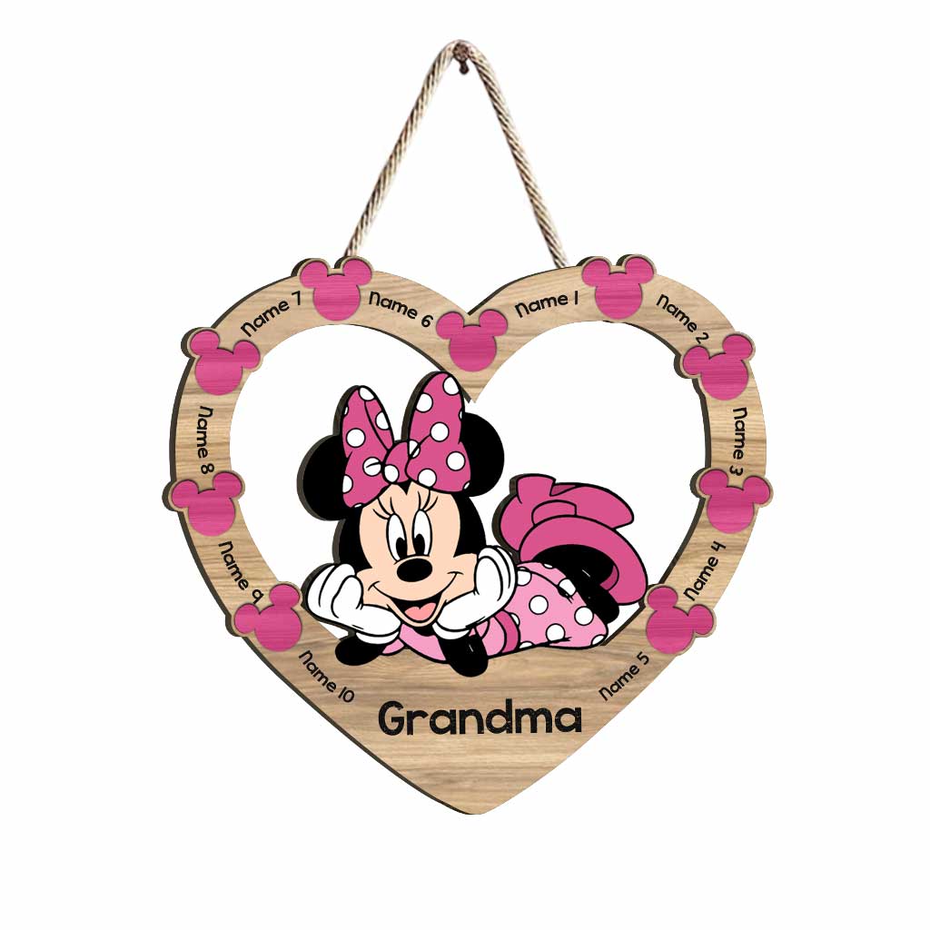 Lovely Mouse - Personalized Mother's Day Wood Sign