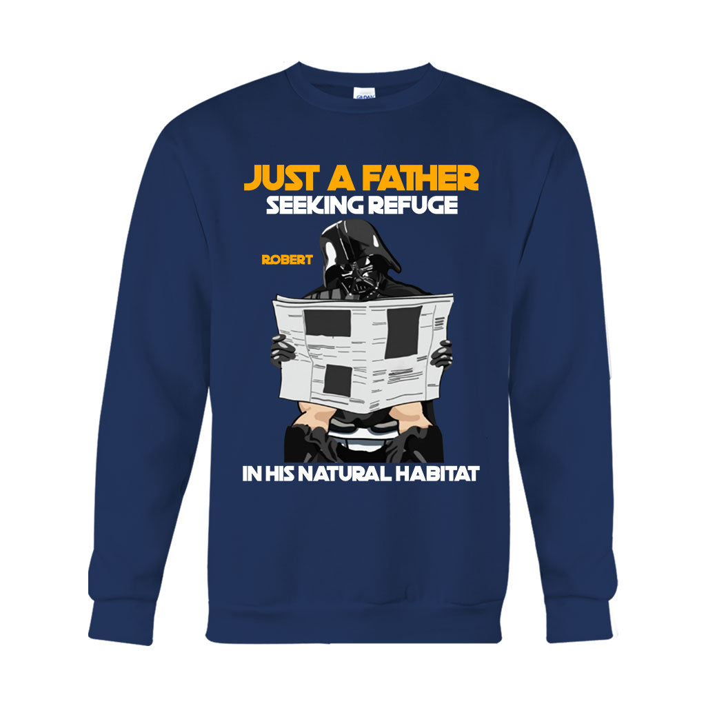 Just A Father Seeking Refuge In His Natural Habitat - Personalized The Force T-shirt And Hoodie