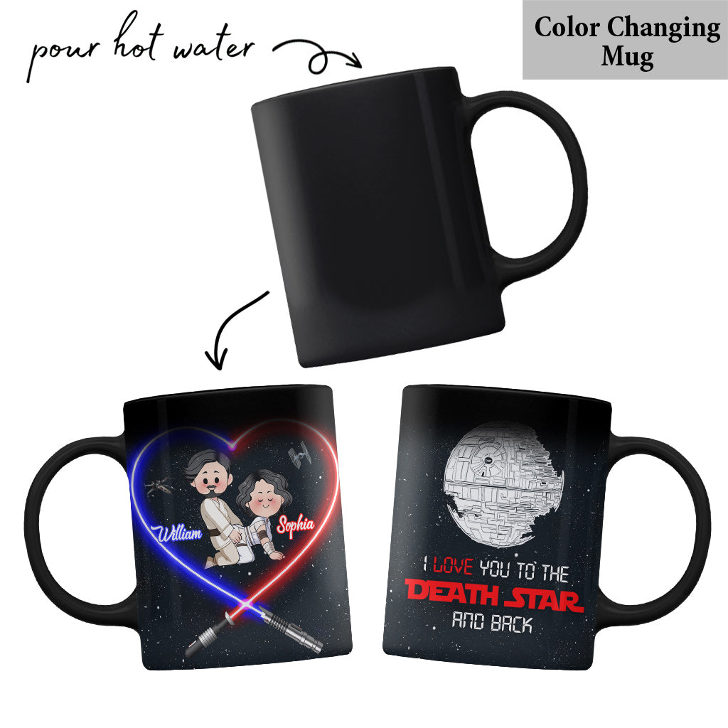 I Love You To The Death Star And Back - Personalized The Force Mug
