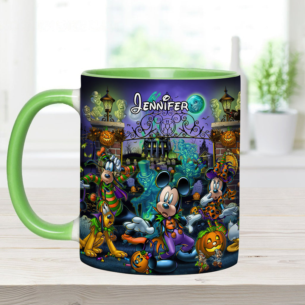 Welcome Foolish Mortals - Personalized Mouse Accent Mug