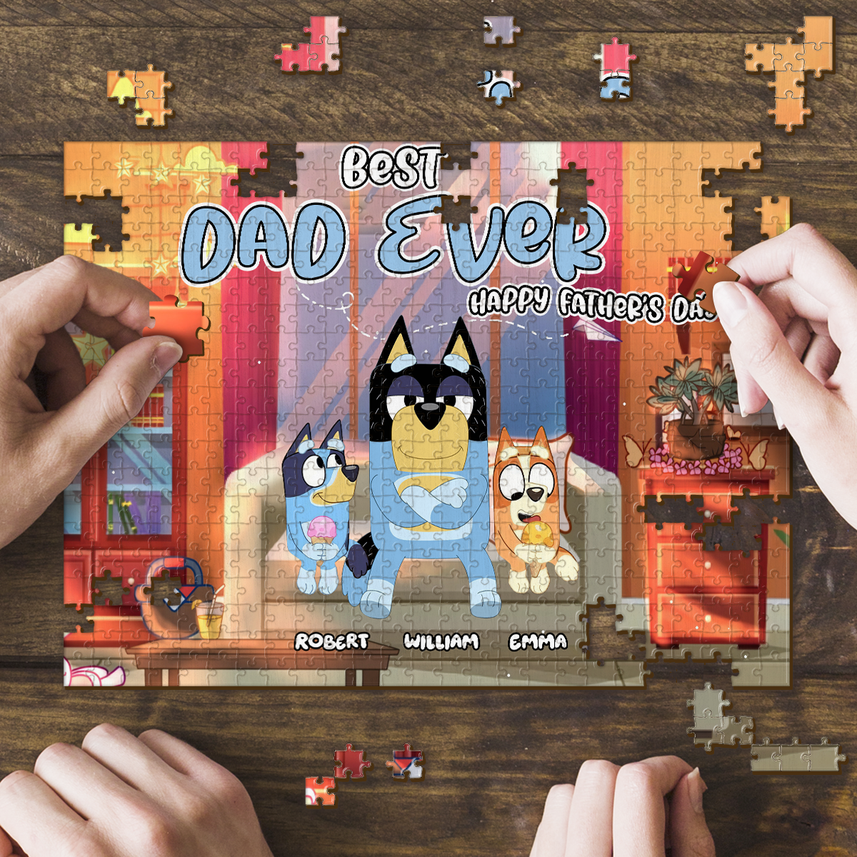 Best Dad Ever - Personalized Jigsaw Puzzle