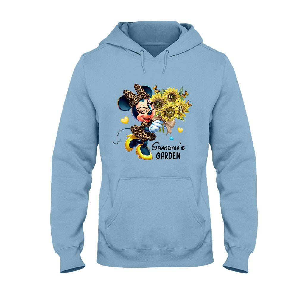 Grandma's Mom's Garden Custom Any Title - Personalized Mouse T-shirt And Hoodie