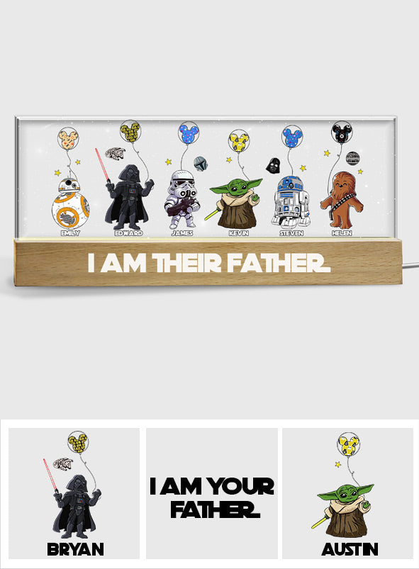 I Am Their Father - Personalized Father Custom LED Night Light