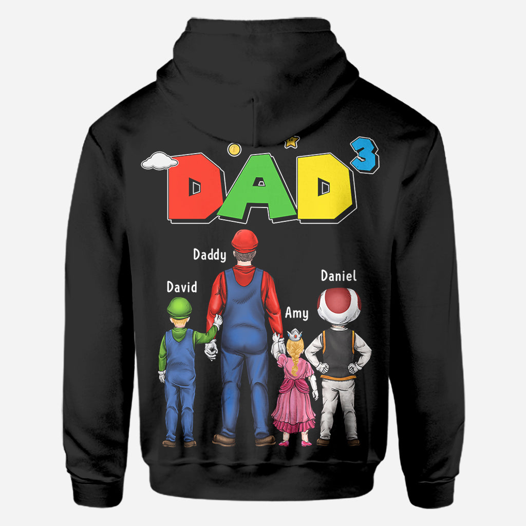 Super Daddio - Personalized Father All Over Shirt
