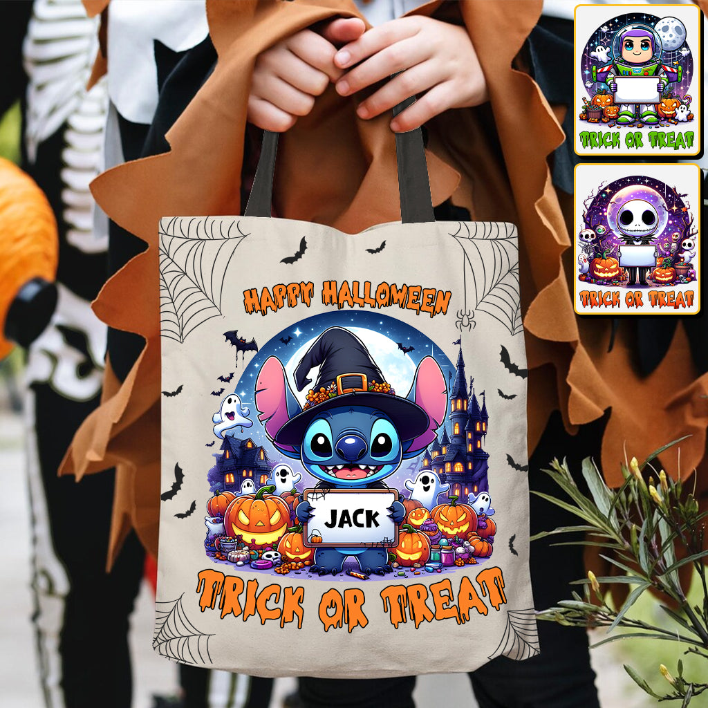 Happy Halloween Trick Or Treat - Personalized Mouse Tote Bag