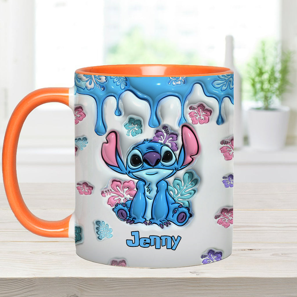 Touch Me And I Will Bite - Personalized Ohana Accent Mug