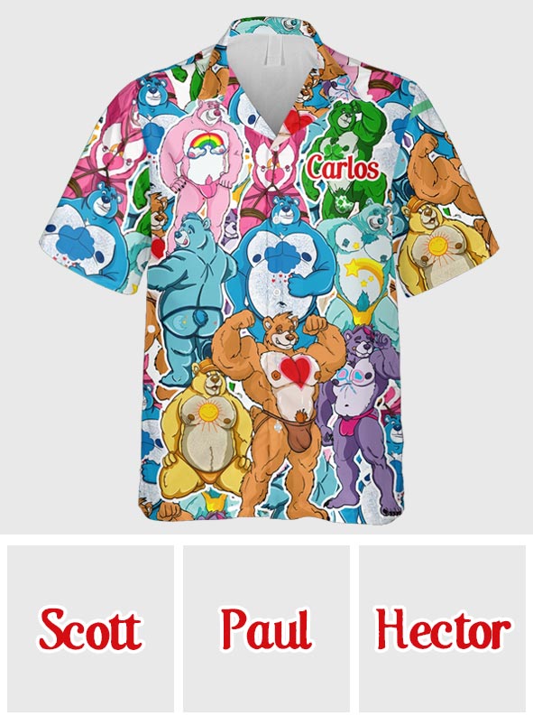Sexy Bears - Personalized LGBT Support Hawaiian Shirt