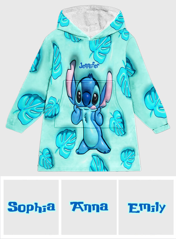 Ohana Means Family - Personalized Ohana Blanket Hoodie