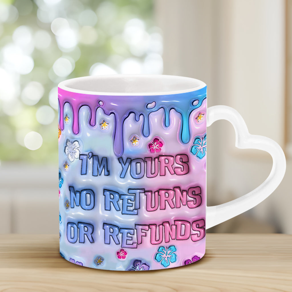 I'm Yours - Personalized Ohana Heart Handle Mug