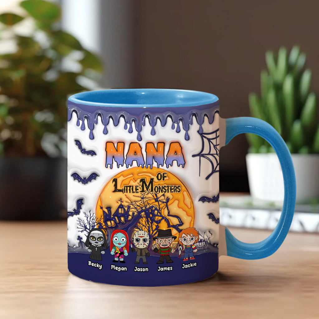 Grandma of Little Monsters - Personalized Mother Accent Mug