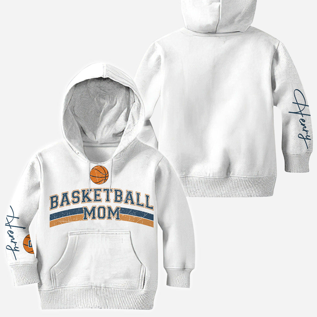 Basketball Mom With Any Kid Name & Number - Personalized Basketball All Over Shirt
