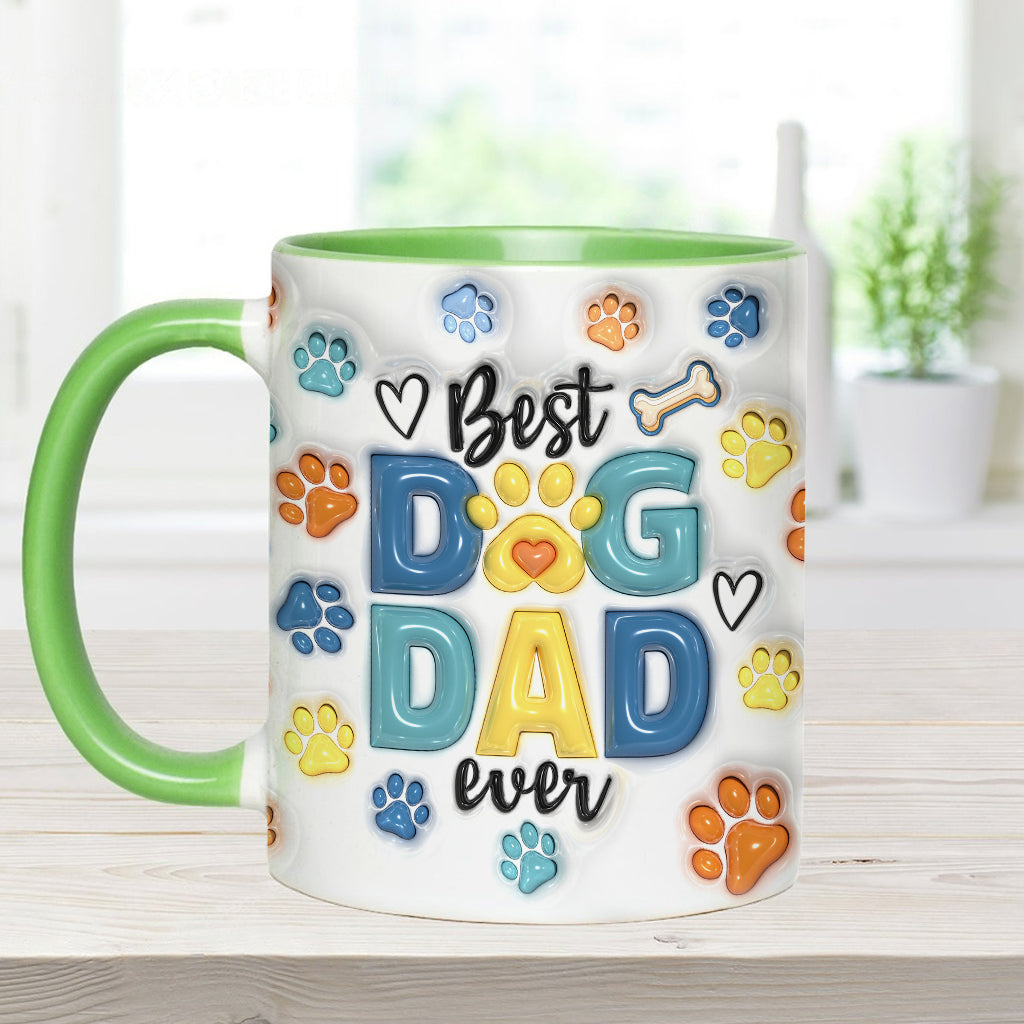 Dog Dad - Personalized Dog Accent Mug