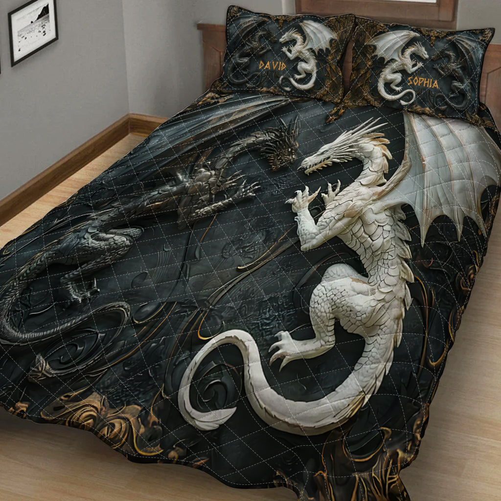 Love Dragons - Personalized Dragon Quilt Set