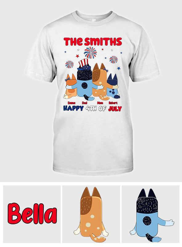 Happy 4th Of July - Personalized T-shirt And Hoodie