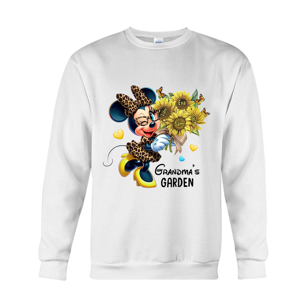 Grandma's Mom's Garden Custom Any Title - Personalized Mouse T-shirt And Hoodie