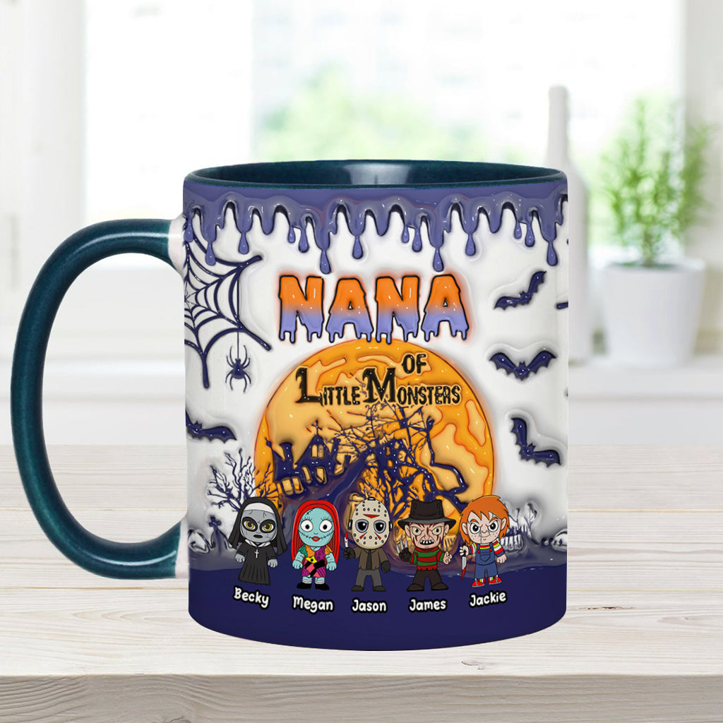 Grandma of Little Monsters - Personalized Mother Accent Mug